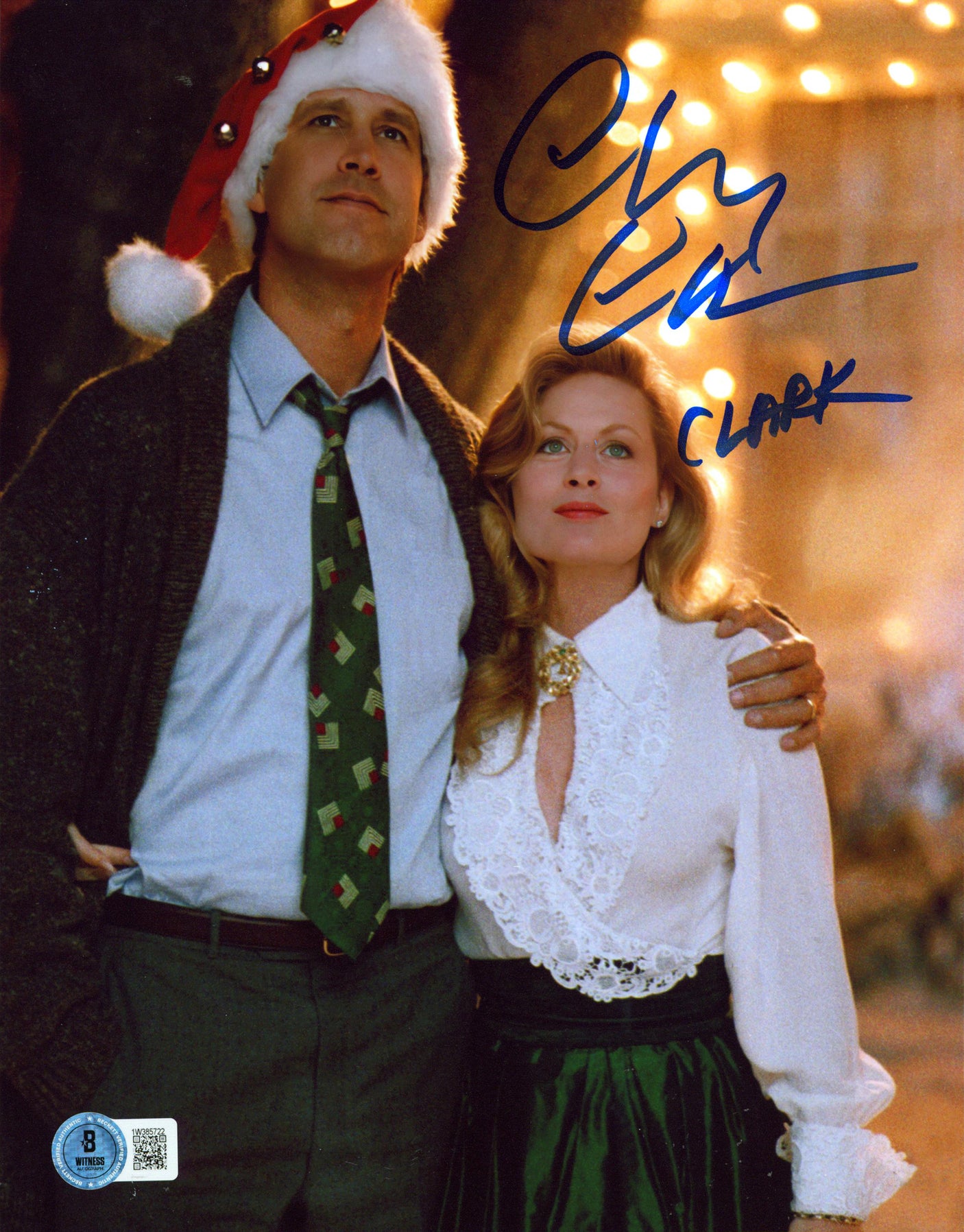 Chevy Chase Christmas Vacation "Clark" Authentic Signed 8x10 Photo BAS #1W385722