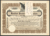 Harry Houdini Signed & Framed 1922 Houdini Picture Corp. Stock Certificate BAS