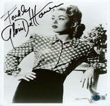 Gloria DeHaven Summer Stock "Fondly" Authentic Signed 8x10 Photo BAS #BM38053