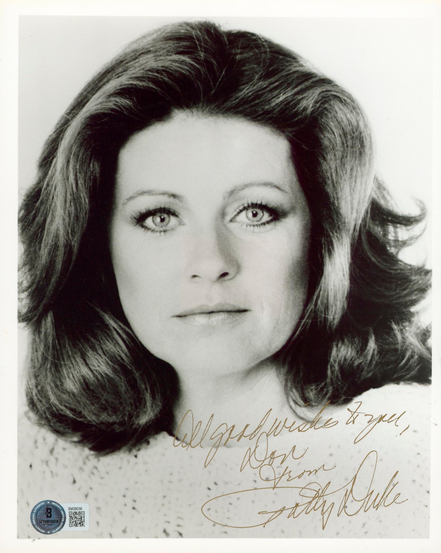 Patty Duke The Miracle Worker "good wishes to you" Signed 8x10 Photo BAS #BM3809