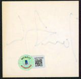 James Taylor The Flying Machine Authentic Signed 3x3 Cut Signature BAS #AD70355