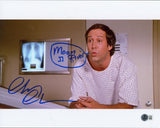 Chevy Chase Fletch "Moon River" Authentic Signed 11x14 Photo BAS Wit #1W673097
