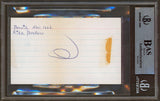 David Bowie Authentic Signed 3x5 Index Card Autographed BAS Slabbed