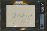 Milton Berle The Milton Berle Show Authentic Signed 4.5x5.5 Cut Sig BAS Slabbed