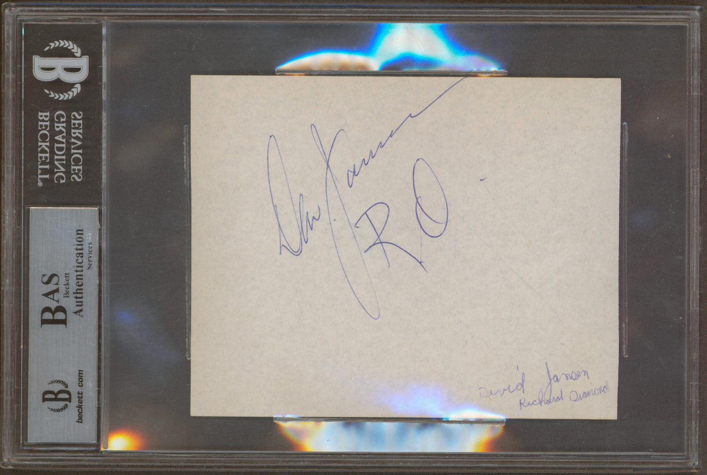Fabian Forte North To Alaska Authentic Signed 4.5x5.5 Cut Signature BAS Slabbed