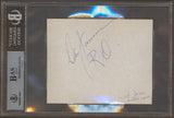 Fabian Forte North To Alaska Authentic Signed 4.5x5.5 Cut Signature BAS Slabbed