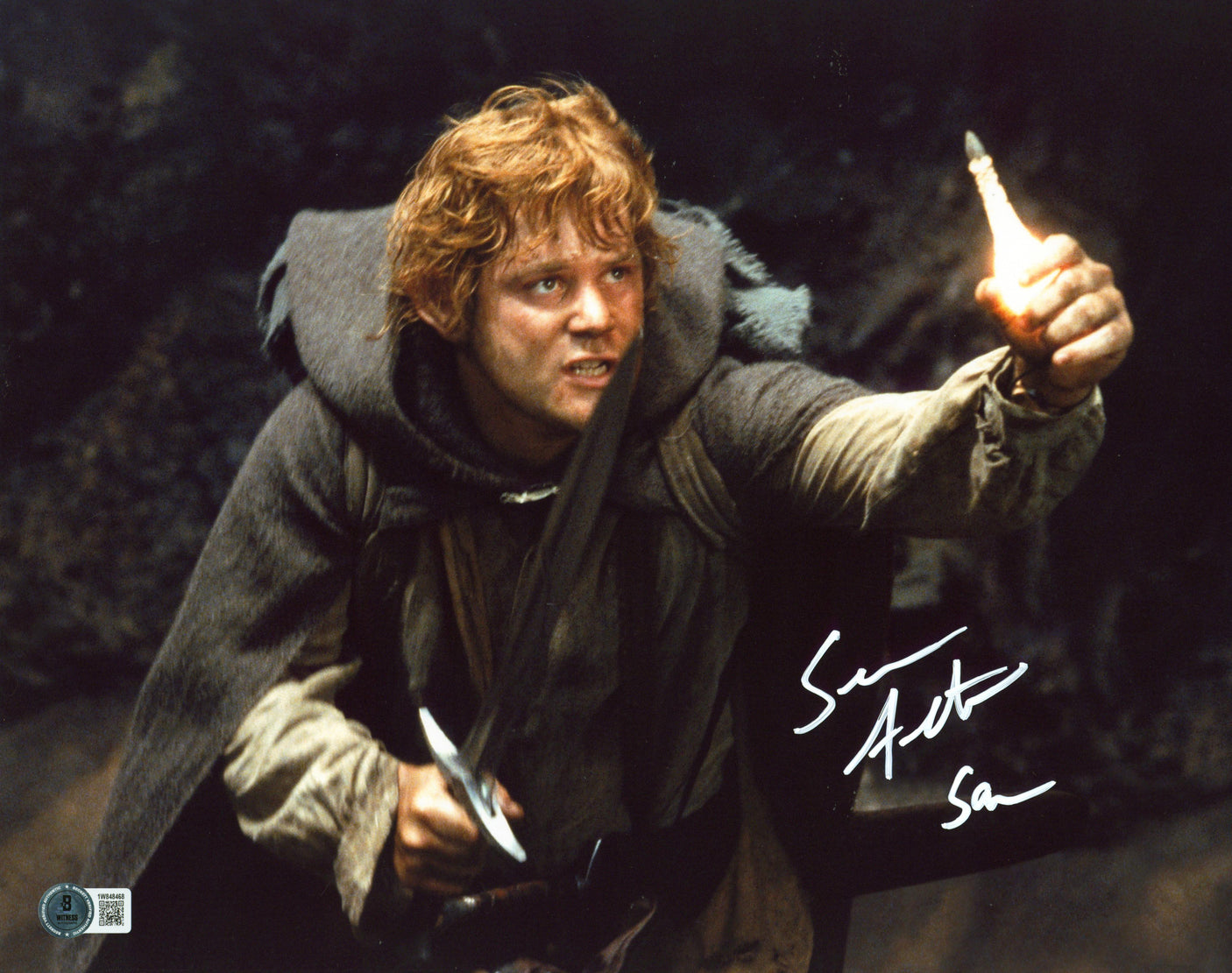 Sean Astin Lord of the Rings "Sam" Authentic Signed 11x14 Photo BAS Witnessed