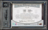 Magic Johnson & Larry Bird Signed 2007 UD Premier Patches Card Auto 10! BAS Slab