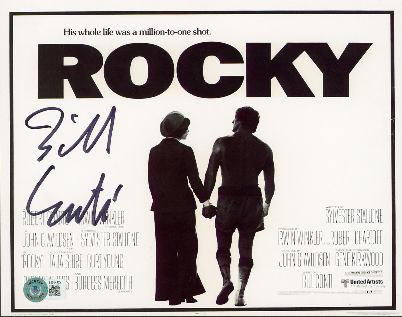 Bill Conti Rocky Authentic Signed 8x10 Horizontal Photo Autographed BAS 1