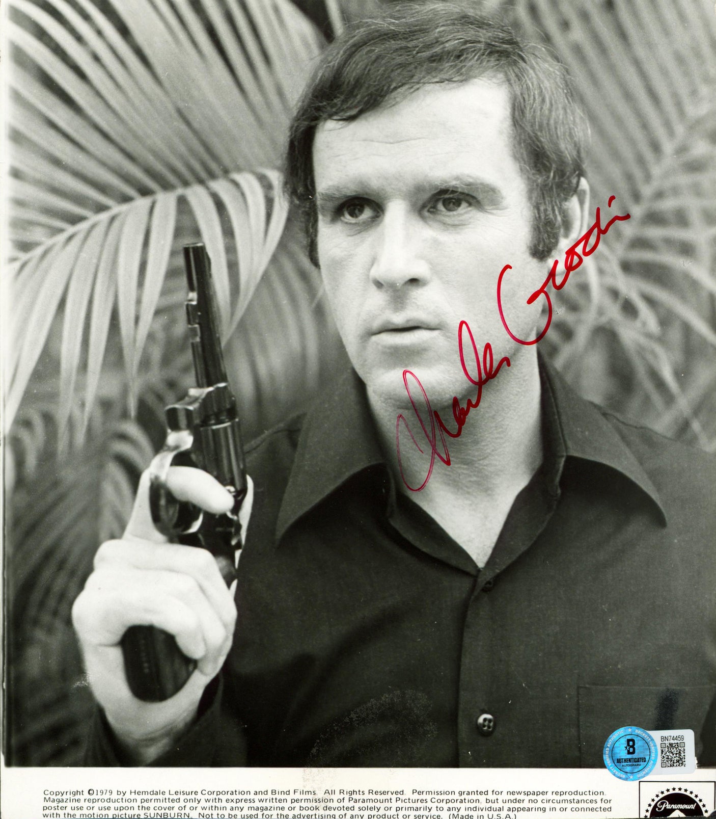 Charles Grodin Sunburn Authentic Signed 8x9 Photo Autographed BAS #BN74459