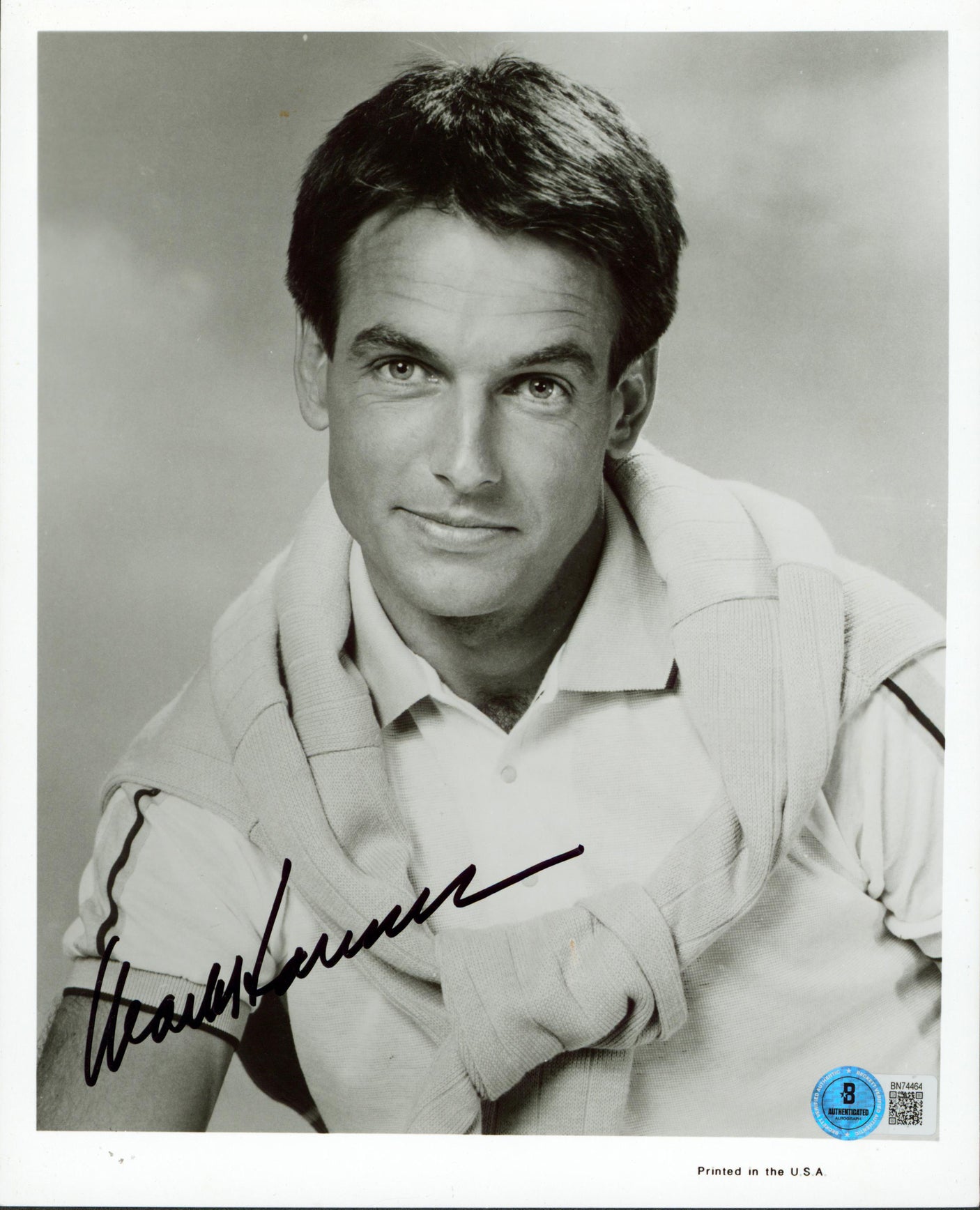 Mark Harmon Getting Married Authentic Signed 8x10 Photo Autographed BAS #BN74464