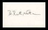 Dr. Ruth Westheimer Authentic Signed 3x5 Index Card Autographed BAS #BN89102