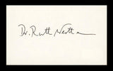 Dr. Ruth Westheimer Authentic Signed 3x5 Index Card Autographed BAS #BN89102