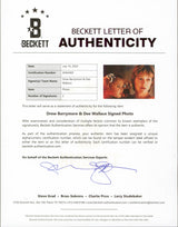 E.T. (4) Spielberg, Barrymore, Thomas & Wallace Signed Framed Display BAS