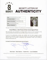 Andy Williams, Juliet Prowse & Don Knotts Signed 7x9 Photo BAS #AD64458