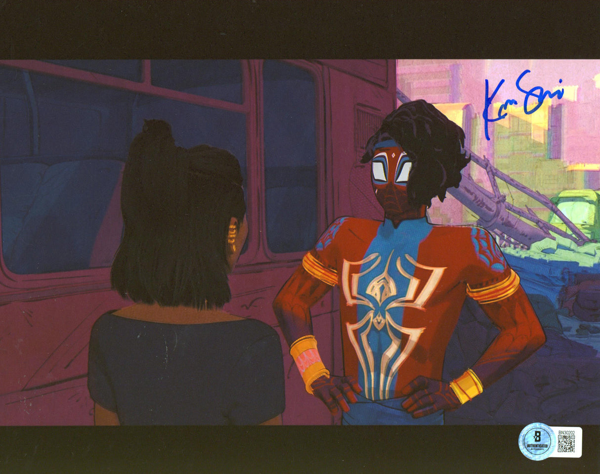 Karan Soni Spider-Man: Into The Spider-Verse Signed 8x10 Photo BAS #BN30202