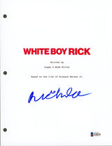 Richie Merritt White Boy Rick Authentic Signed 8.5x11 Script Cover BAS #G20276