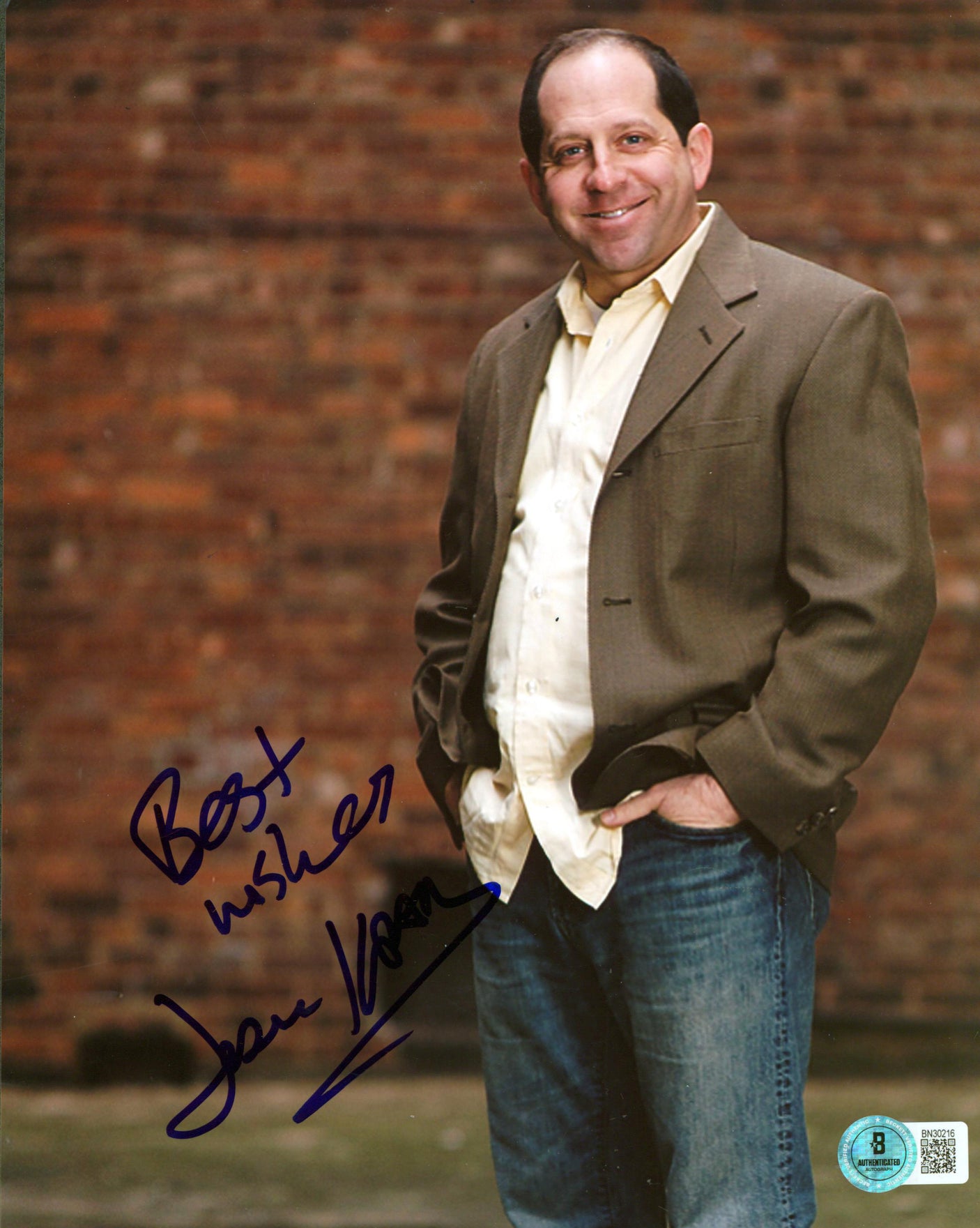 Jason Kravits The Practice "Best Wishes" Signed 8x10 Photo BAS #BN30216