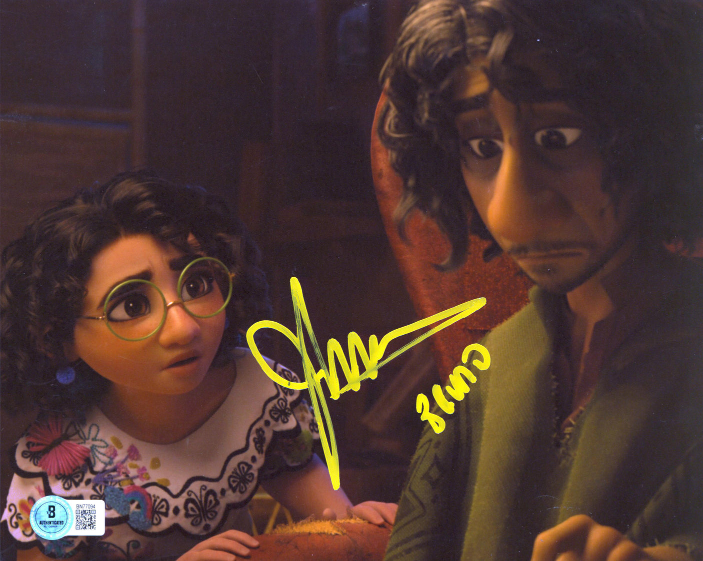 John Leguizamo Encanto "Bruno" Authentic Signed 8x10 Photo BAS #BN77094