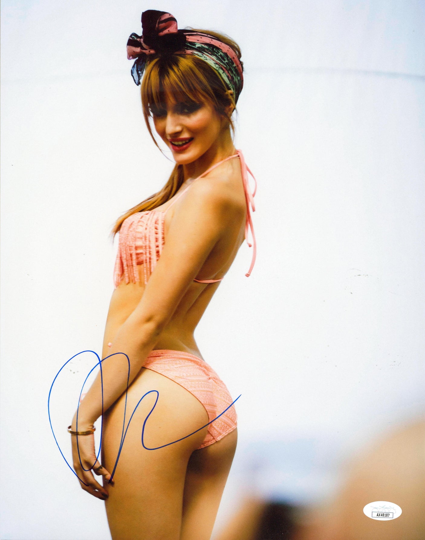 Bella Thorne The Babysitter Authentic Signed 11x14 Sexy Photo JSA #AX48187