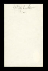 Rikki Rockett Poison Authentic Signed 3x5 Index Card Autographed JSA #AX48078