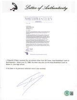 Shaquille O'Neal Authentic Signed 1988 Northwestern Recruitment Letter BAS