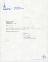 1988 University of Connecticut Shaquille O'Neal Recruitment Letter