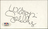 Whoopie Goldberg The Color Purple Signed 3x5 Index Card PSA/DNA #AN86976