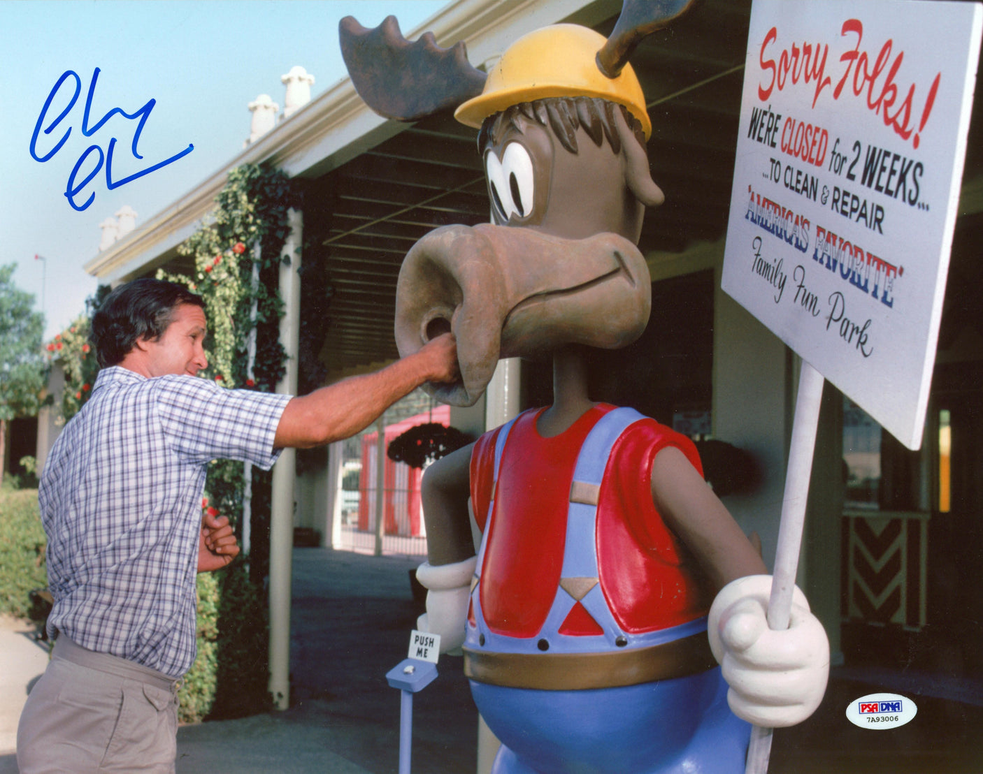 Chevy Chase National Lampoon's Vacation Signed 11x14 Photo PSA/DNA #7A93006