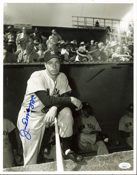 Yankees Joe DiMaggio Authentic Signed 11x14 Black & White Photo JSA #XX55545