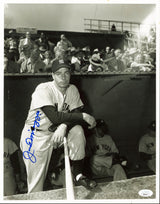 Yankees Joe DiMaggio Authentic Signed 11x14 Black & White Photo JSA #XX55545