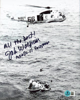 John Wolfram "All The Best! Apollo 11 Frogman" Signed 8x10 Vertical Photo BAS 1