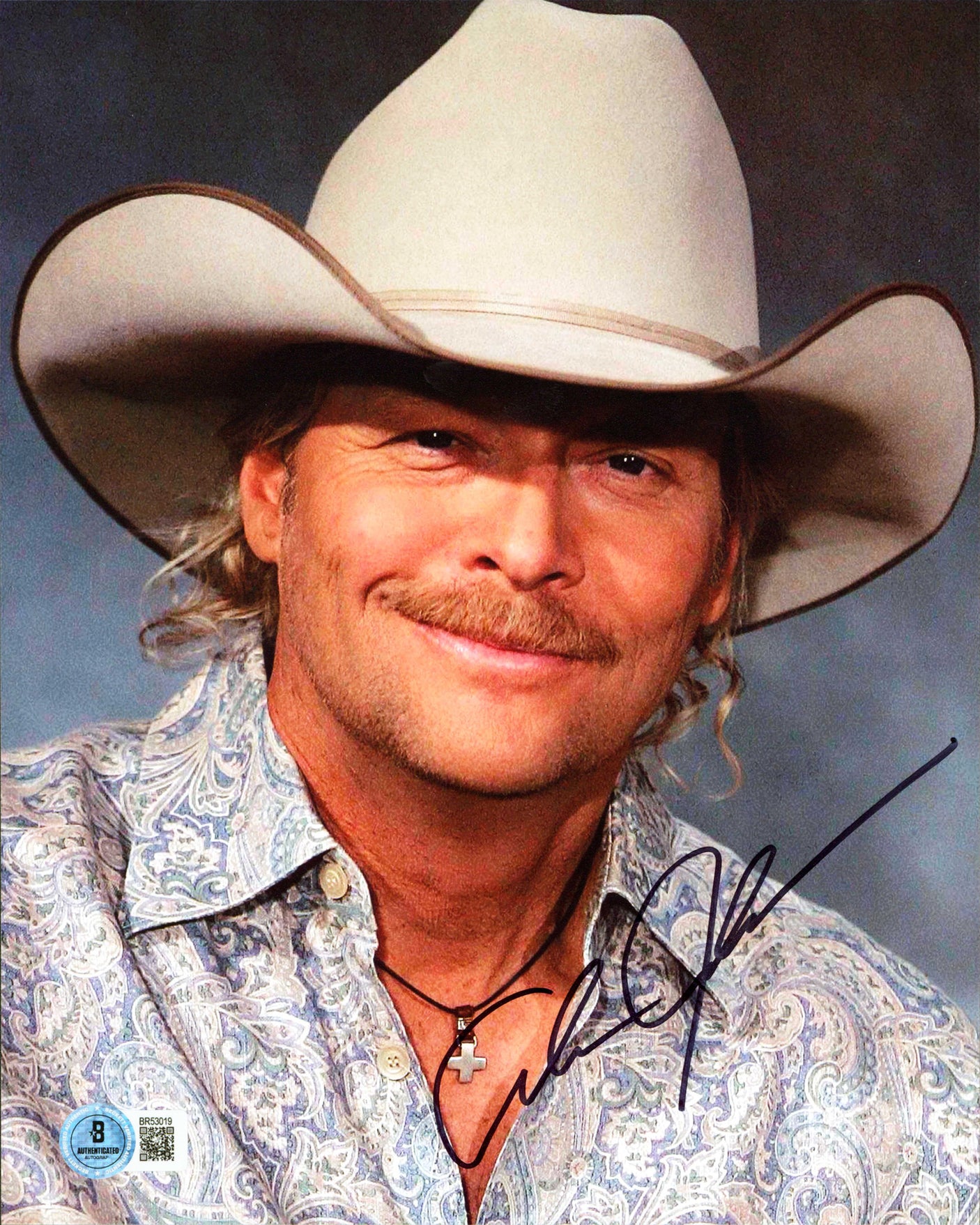 Alan Jackson Country Music Authentic Signed 8x10 Vertical Photo BAS 2