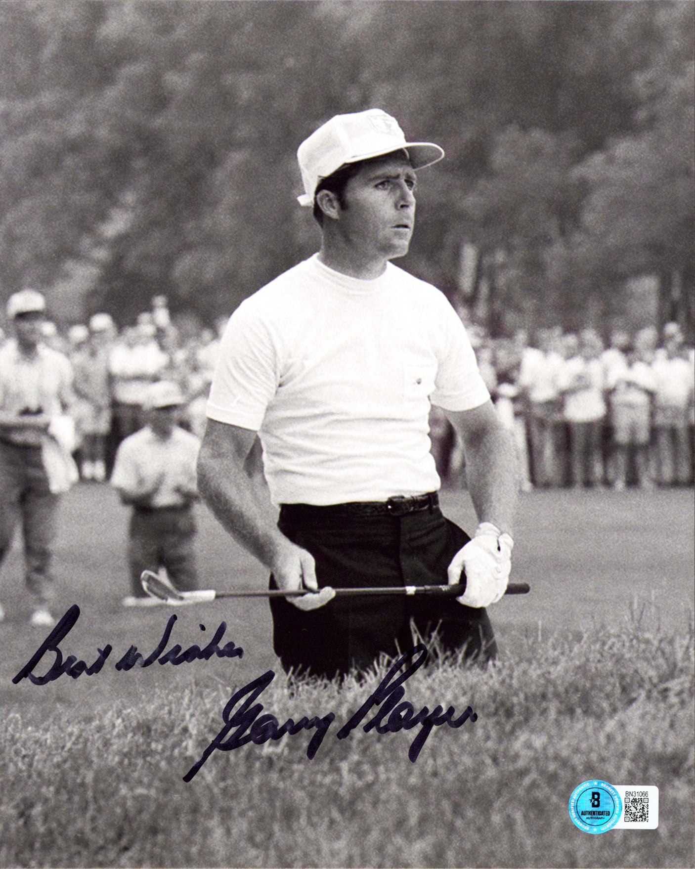 Gary Player "Best Wishes" Authentic Signed 8x10 Vertical Photo BAS #BN31066