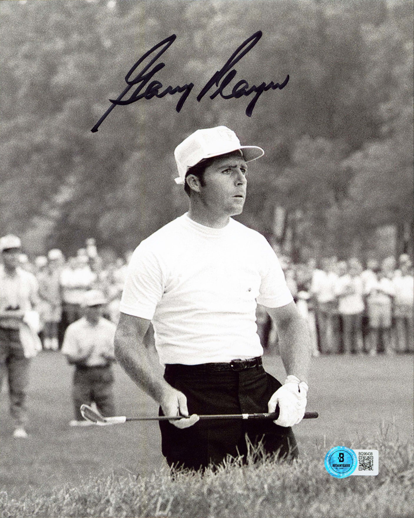 Gary Player Authentic Signed 8x10 Black & White Vertical Photo Autographed BAS 2