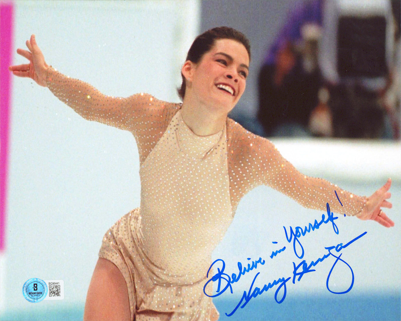 Nancy Kerrigan "Believe In Yourself!" Authentic Signed 8x10 Photo BAS #BQ96441