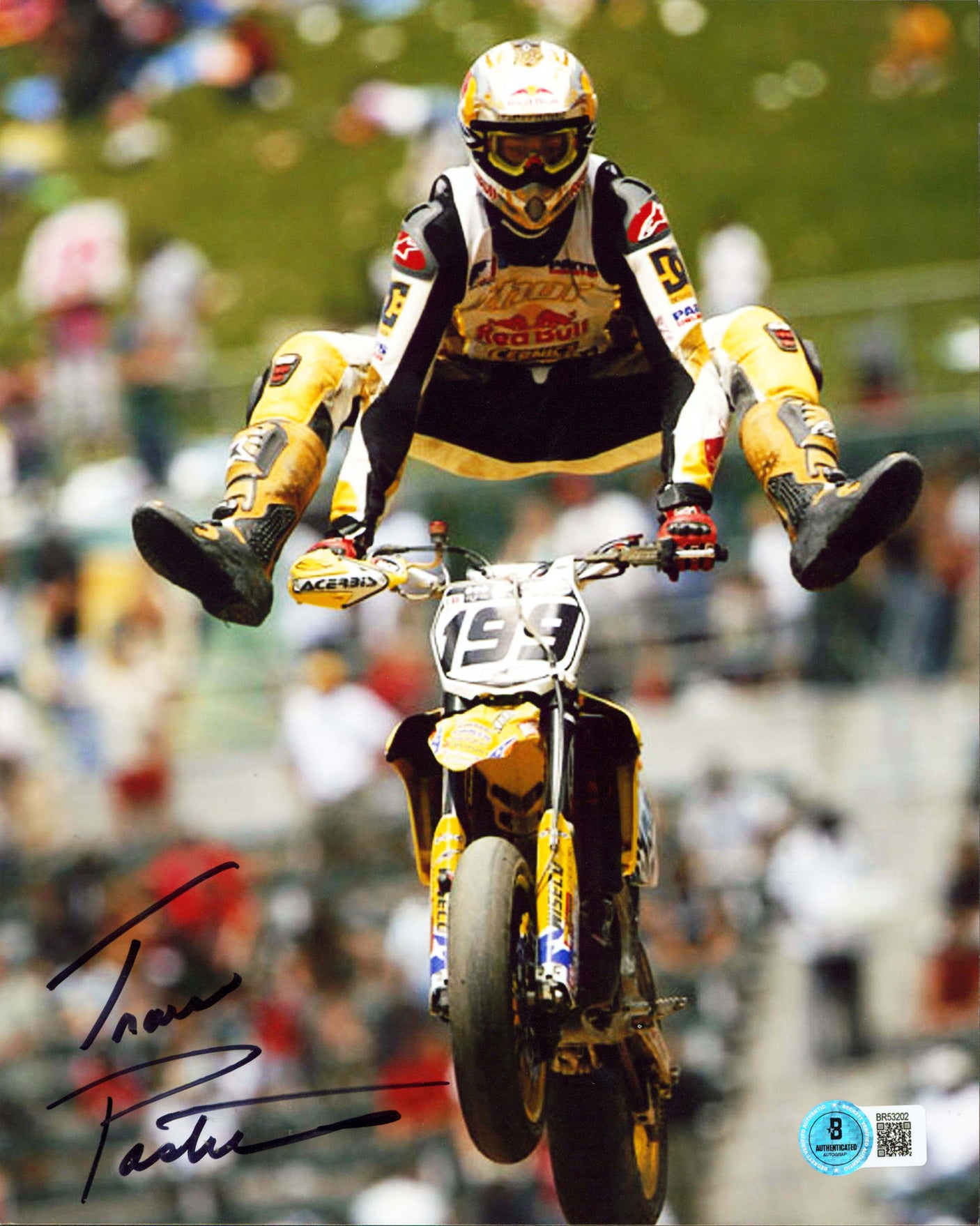 Travis Pastrana Authentic Signed 8x10 Vertical Photo BAS #BR53202