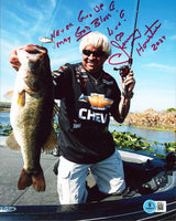 Jimmy Houston "3x Insc" Authentic Signed 8x10 Vertical Photo BAS #BR53011