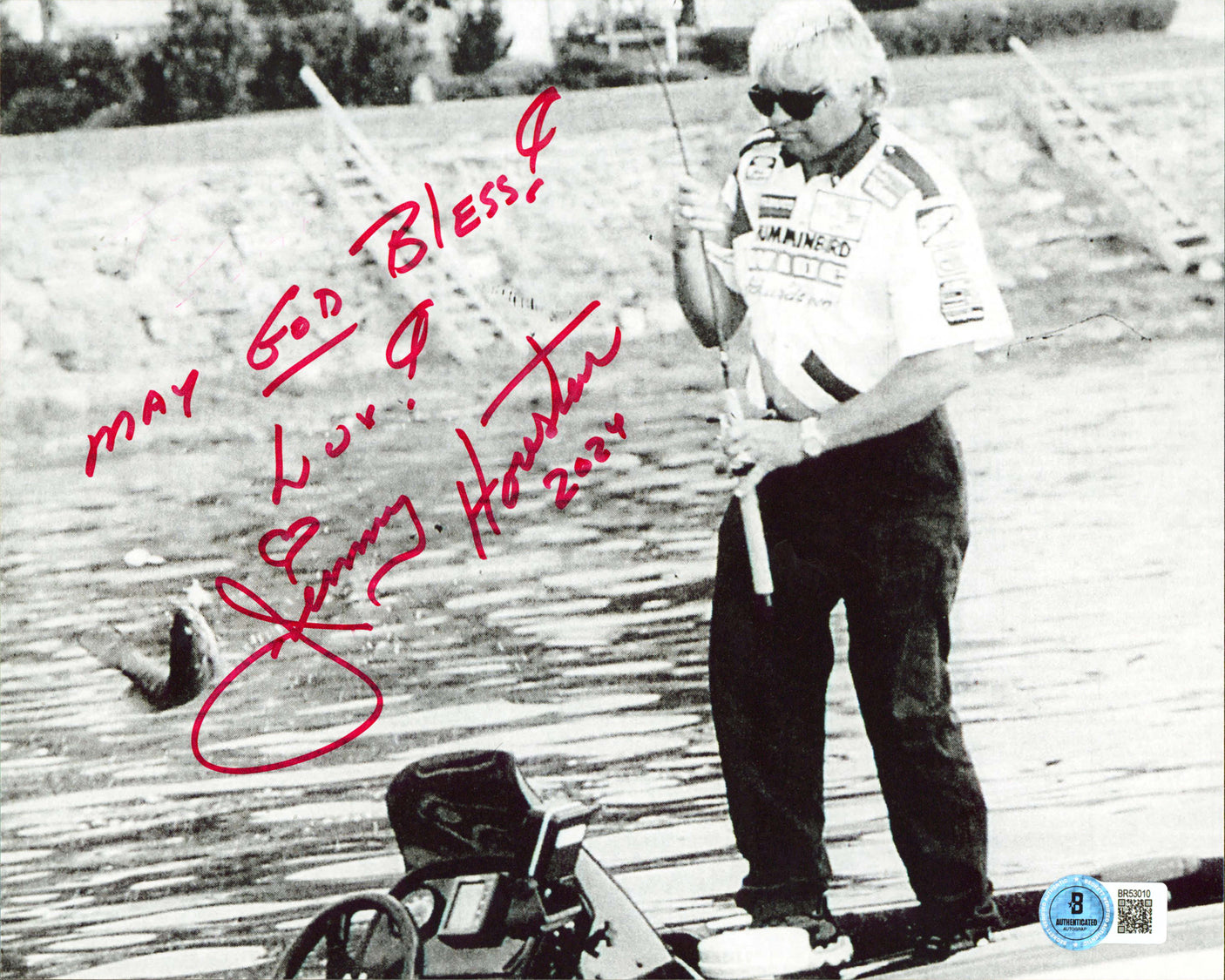 Jimmy Houston "May God Bless! Luv!" Authentic Signed 8x10 Photo BAS #BR53010