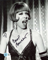 Carol Burnett Authentic Signed 8x10 Black & White Vertical Photo BAS #BQ96516