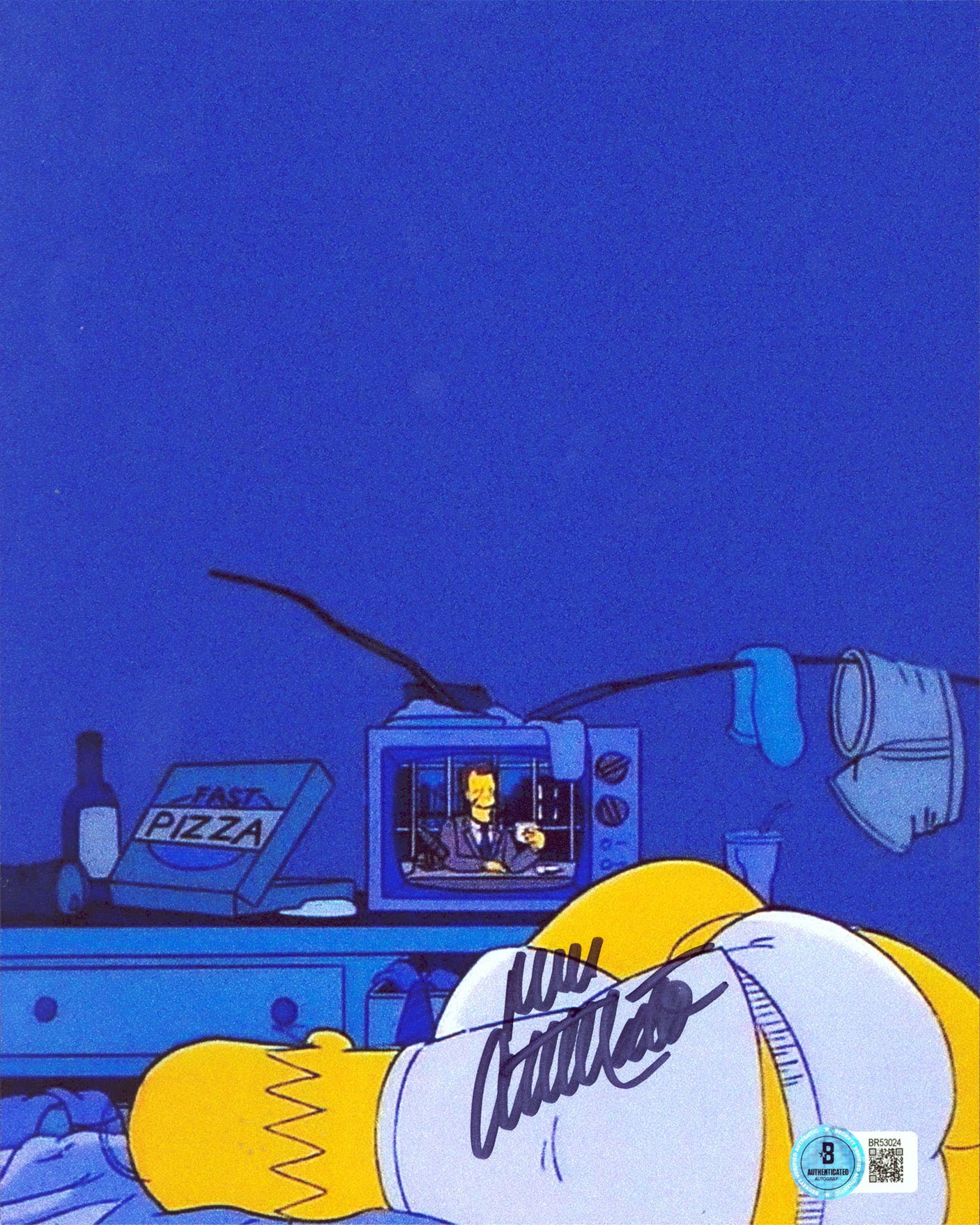 Dan Castellaneta Simpsons Authentic Signed 8x10 Vertical Photo BAS #BR53024