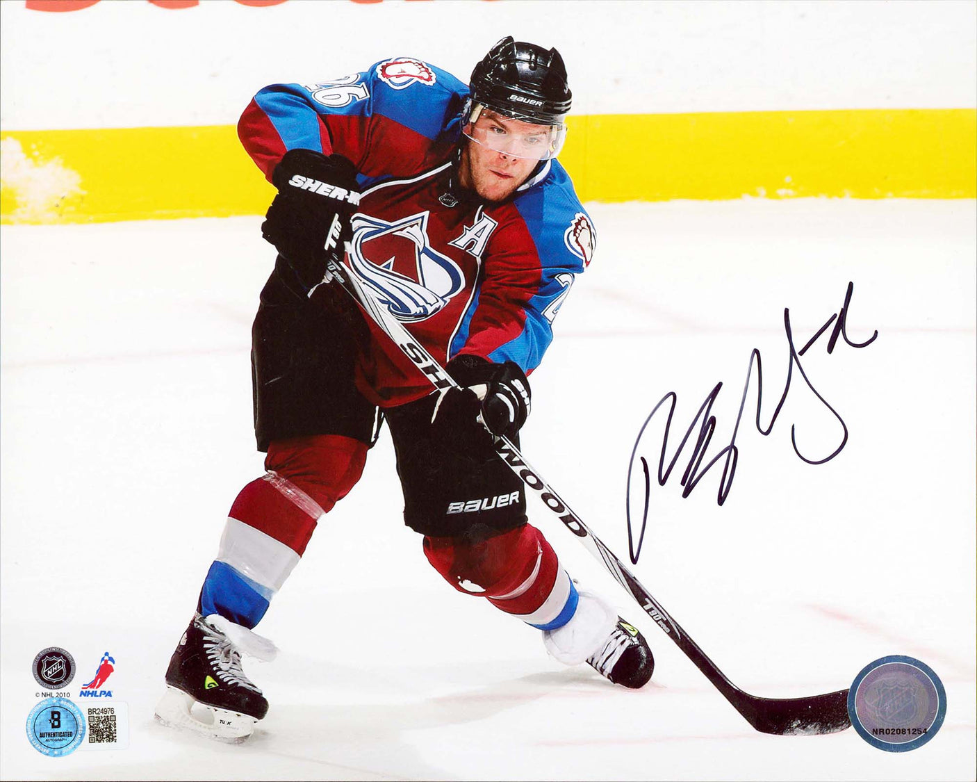Avalanche Paul Stastny Authentic Signed 8x10 Horizontal Photo BAS #BR24976