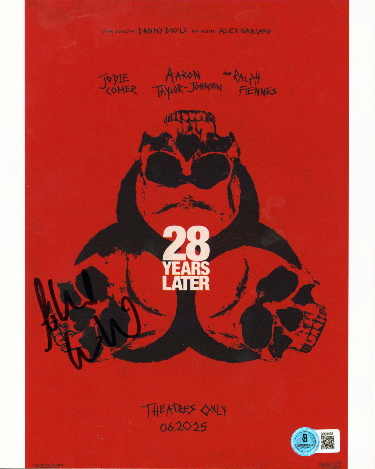 Alex Garland 28 Years Later Authentic Signed 8x10 Vertical Photo BAS #BR24967