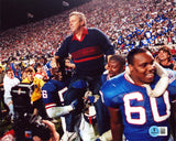 Giants Bill Parcells "Good Luck" Signed 8x10 Horizontal Photo BAS #BN53150
