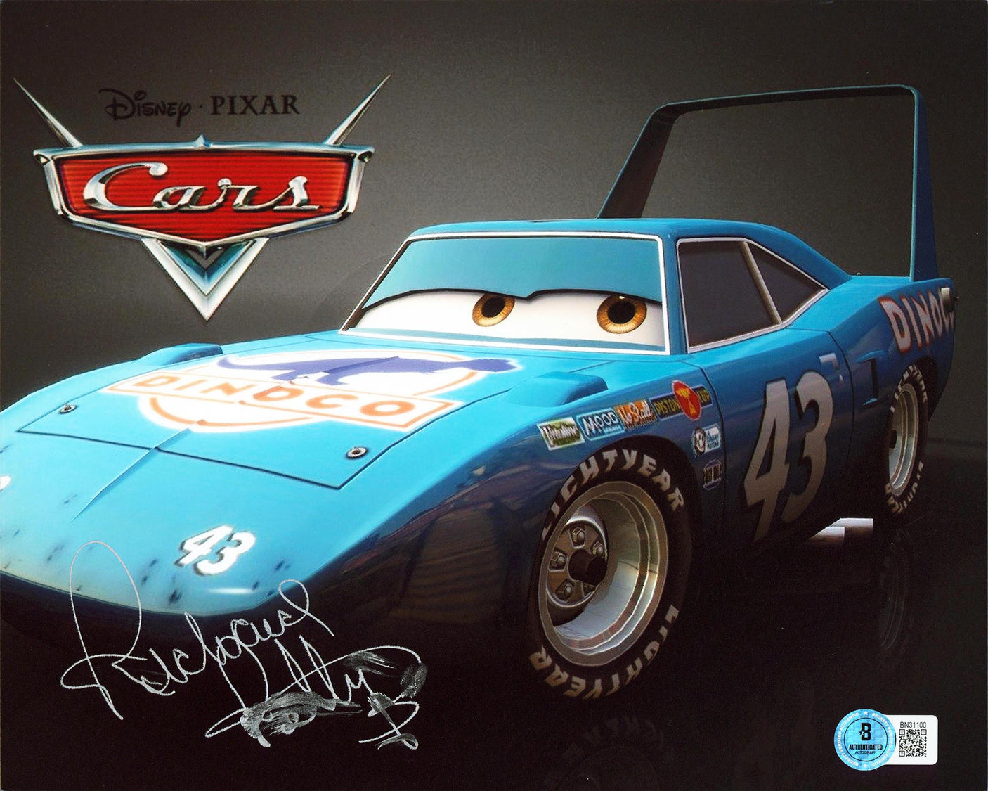 Richard Petty Cars Authentic Signed 8x10 Horizontal Photo BAS #BN31100