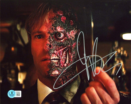 Aaron Eckhart Batman The Dark Knight Rises Signed 8x10 Photo BAS #BQ96349