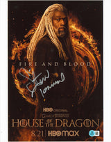 Steve Toussaint Fire And Blood Signed 11x14 Vertical Photo BAS #BS05222