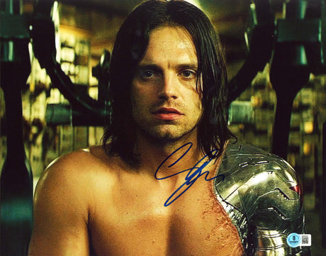 Sebastian Stan Captain America Signed 11x14 Horizontal Photo BAS #BS05220