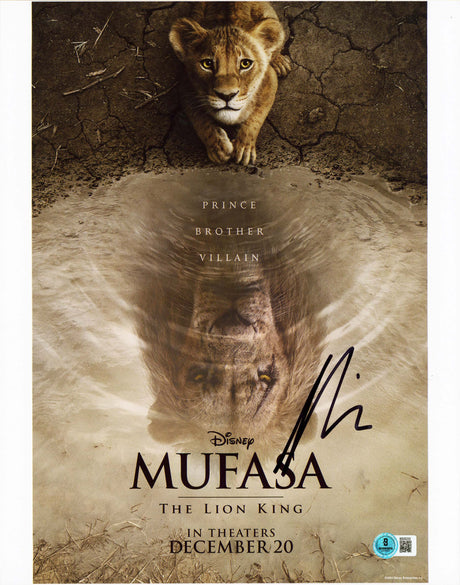 Aaron Pierre Mufasa: The Lion King Signed 11x14 Vertical Photo BAS #BS05233