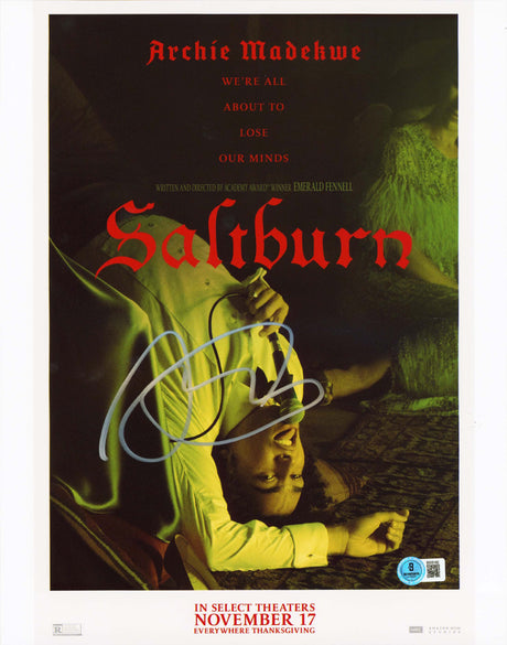 Archie Madekwe Saltburn Authentic Signed 11x14 Vertical Photo BAS #BS05180